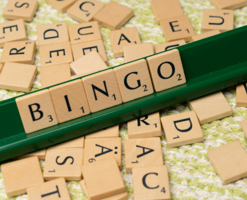 Bingo-Buchstaben beim Scrabble